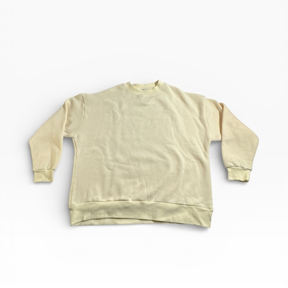 YLLW THE LABEL Let's Take A Trip Soon Crew Neck Sweatshirt Size Small Oversized - Picture 4 of 10